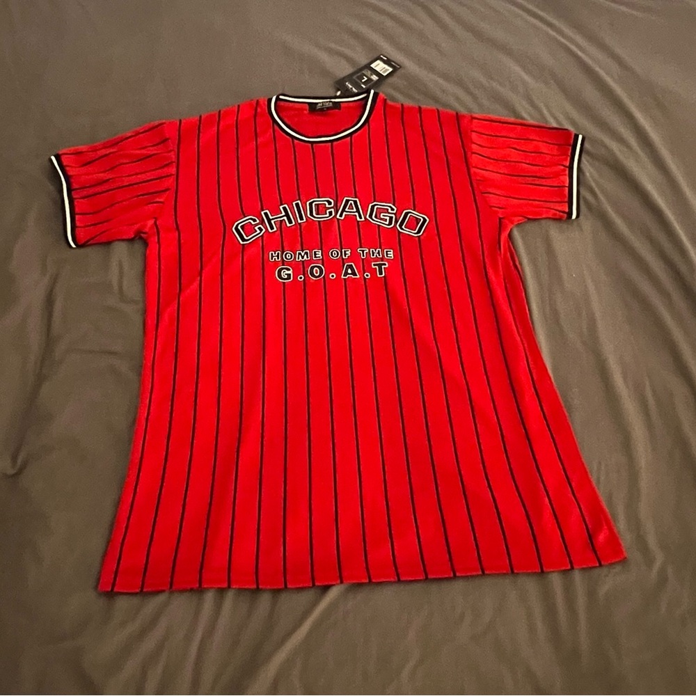 Michael Jordan Chicago Bulls home of the goat jersey New